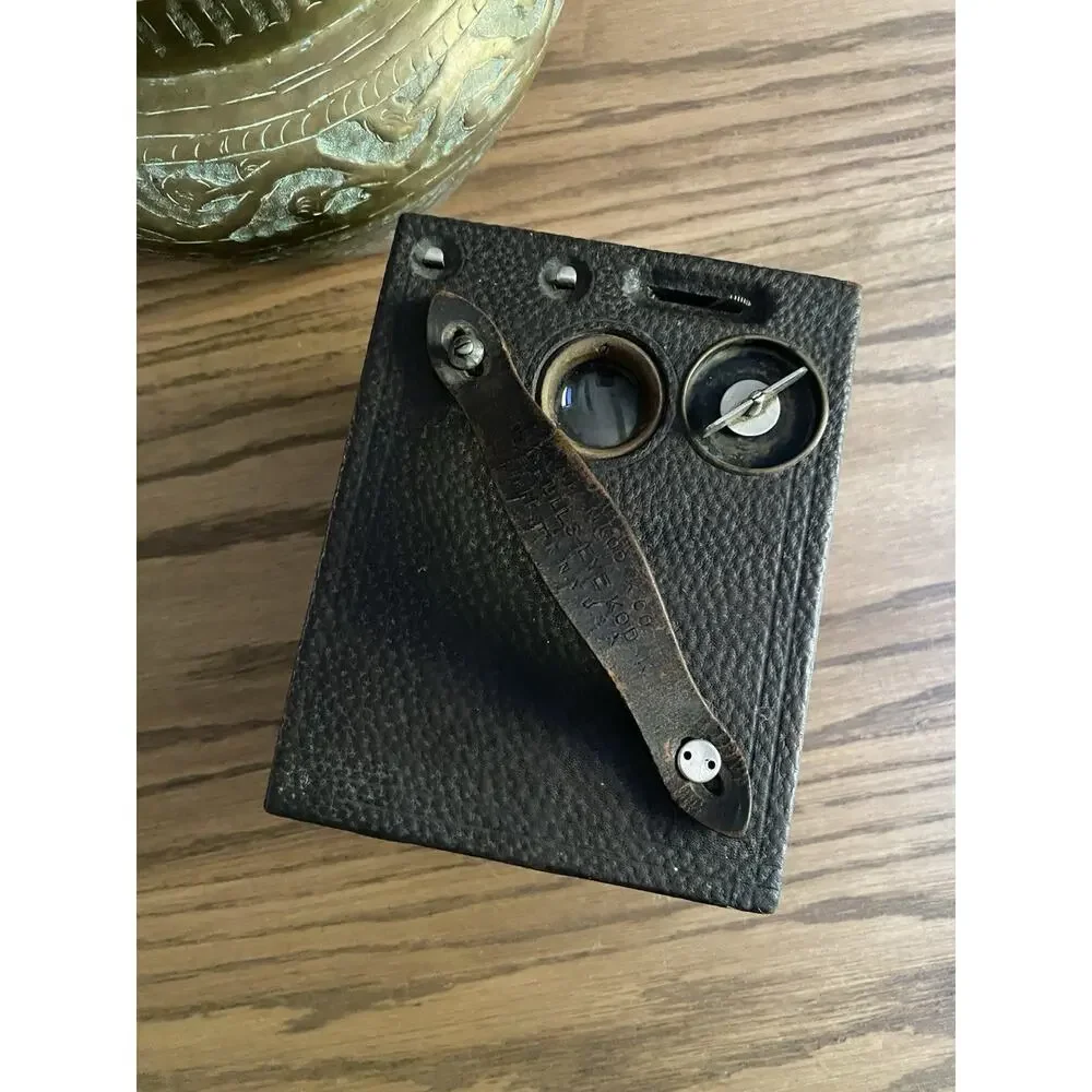 Antique 1800s Kodak No. 2 Bullseye Model D Box Camera Wood Working Shutter